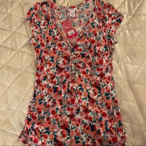 Candie’s Floral Shirt NWT